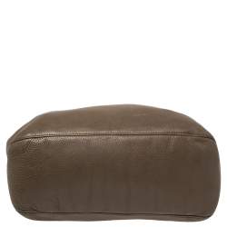 Michael Kors Dark Beige/Brown Soft Leather Skorpios Hobo