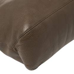 Michael Kors Dark Beige/Brown Soft Leather Skorpios Hobo