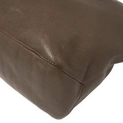 Michael Kors Dark Beige/Brown Soft Leather Skorpios Hobo