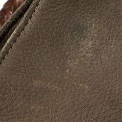 Michael Kors Dark Beige/Brown Soft Leather Skorpios Hobo