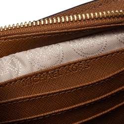 Pre Owned حقيبة كروس مايكل كورس ميني سيلما جلد سافيانو بني