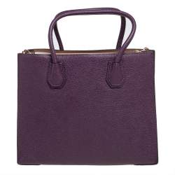 Pre Owned حقيبة يد مايكل كورس ميرسير جلد عنابية