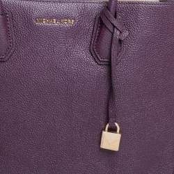 Pre Owned حقيبة يد مايكل كورس ميرسير جلد عنابية