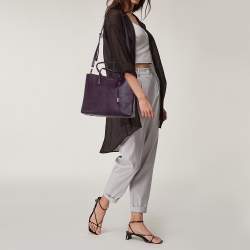 Pre Owned حقيبة يد مايكل كورس ميرسير جلد عنابية