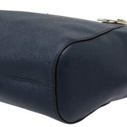 مملوكة مسبقًا حقيبة يد مايكل كورس سلسلة جيت ست ترافيل جلد أزرق كحلي