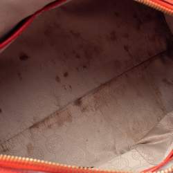 MICHAEL Michael Kors Red Saffiano Leather Boston Bag