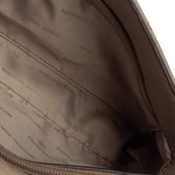 Pre Owned Michael Kors Beige Matelassé Leather Small Sloan Shoulder Bag