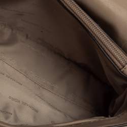 Pre Owned Michael Kors Beige Matelassé Leather Small Sloan Shoulder Bag
