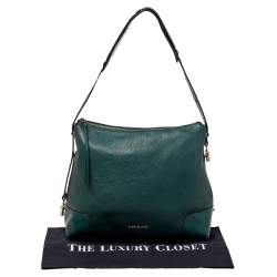 مملوكة مسبقًا Michael Kors Green Leather Large Crosby Hobo