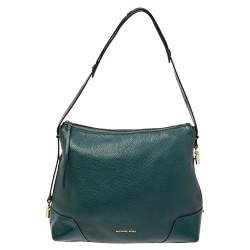 Michael Kors Green Leather Large Crosby Hobo