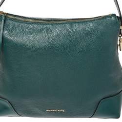 مملوكة مسبقًا Michael Kors Green Leather Large Crosby Hobo