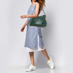 مملوكة مسبقًا Michael Kors Green Leather Large Crosby Hobo