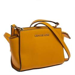 Pre Owned حقيبة كروس مايكل كورس ميني سيلما جلد سافيانو مستردة