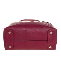 Michael Kors Burgundy Grained Leather Large Mercer Tote