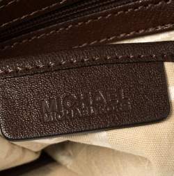 Pre Owned حقيبة هوبو مايكل كورس جلد بني 