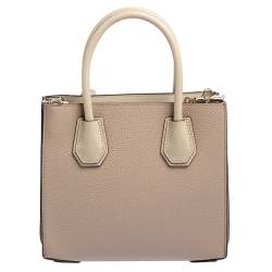 Pre Owned حقيبة يد مايكل كورس ميني ميرسر جلد بيج 