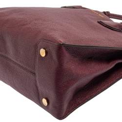 Pre Owned حقيبة مايكل كورس ميرسر جلد عنابي محبب كبيرة