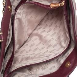 Pre Owned Michael Kors Merlot Leather Harper Tote