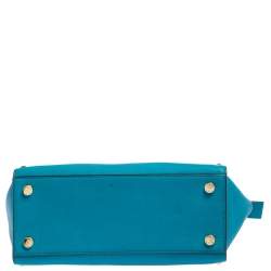 Pre Owned حقيبة مايكل مايكل كورس سيلما متوسطة مرصعة جلد أزرق