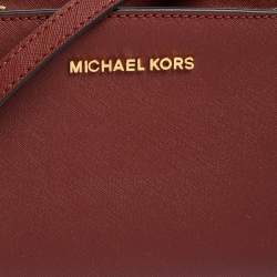 Pre Owned حقيبة كروس مايكل كورس "سلما" صغيرة جلد أحمر