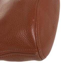 Pre Owned حقيبة هوبو مايكل كورس لوبيتا جلد محبب بني