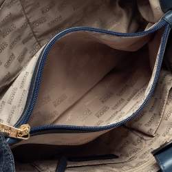 مملوكة مسبقًا Michael Kors Blue Quilted Denim Susannah Tote