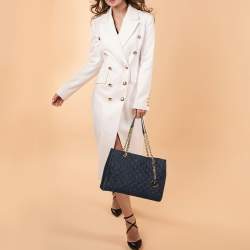 مملوكة مسبقًا Michael Kors Blue Quilted Denim Susannah Tote