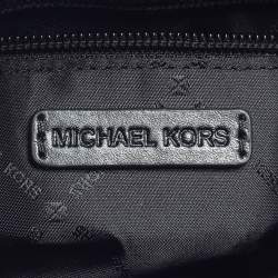 Pre Owned Micheal Kors Multicolor Python Embossed Leather and Leather Jet Set Camera Crossbody Bag