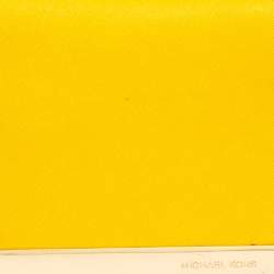 مملوكة مسبقًا Michael Kors Yellow Leather Tilda Clutch Bag