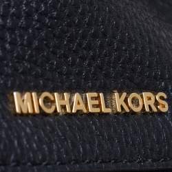 Pre Owned حقيبة ظهر مايكل كورس ريا صغيرة مرصعة جلد أسود