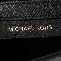 Pre Owned Michael Kors Black Leather Small Ava Top Handle Bag