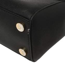 Pre Owned Michael Kors Black Leather Small Ava Top Handle Bag