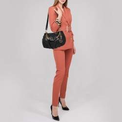 Pre Owned حقيبة هوبو مايكل كورس أيرين جلد أسود