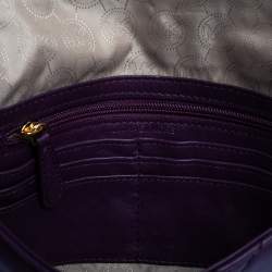Pre Owned Michael Kors Purple Quilted Leather Sloan Chain Bag