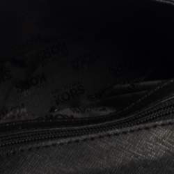 Pre Owned Michael Kors Black Leather Mini Karla Top Handle Bag