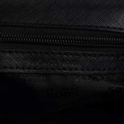 Pre Owned Michael Kors Black Leather Mini Karla Top Handle Bag