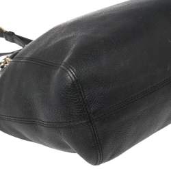 مملوكة مسبقًا حقيبة يد توتس مايكل كورس جلد سوداء