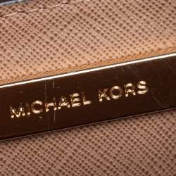 Pre Owned Michael Kors Plum Croc Embossed Leather Mini Mercer Tote