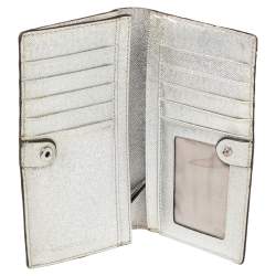 Michael Kors Metallic Silver Bifold Wallet