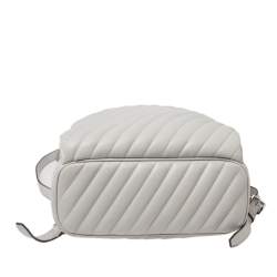 Pre Owned حقيبة ظهر مايكل كورس آبي جلد رصاصي متوسطة 