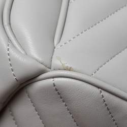 Pre Owned حقيبة ظهر مايكل كورس آبي جلد رصاصي متوسطة 