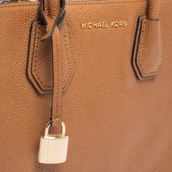 Pre Owned Michael Kors Brown Leather Mercer Tote