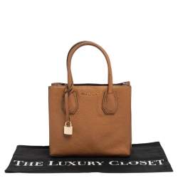 Pre Owned Michael Kors Brown Leather Mercer Tote