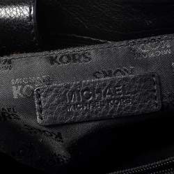 Pre Owned MICHAEL Michael Kors Black Leather Kellen Top Handle Bag