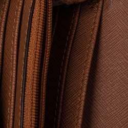 Pre Owned Michael Kors White Signature Canvas Fulton Wallet