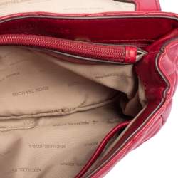 Pre Owned Michael Kors Red Quilted Leather Sloan Shoulder Bag