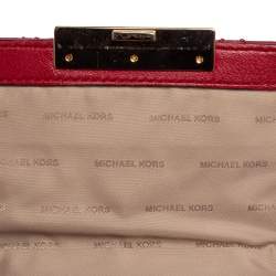 Pre Owned Michael Kors Red Quilted Leather Sloan Shoulder Bag