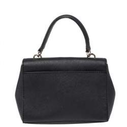 Pre Owned Michael Kors Black Leather Extra Small Ava Crossbody Bag 