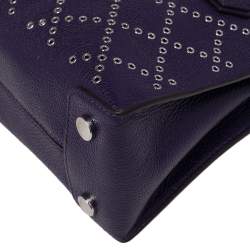 مملوكة مسبقًا حقيبة يد مايكل كورس ميني ميرسر جلد أرجواني