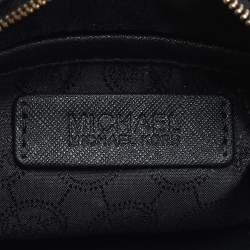 Pre Owned Michael Kors Black Leather Mini Jet Set Crossbody Bag